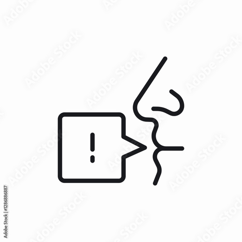 warning words icon sign vector