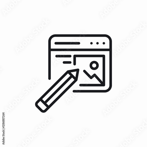 website article icon sign vector