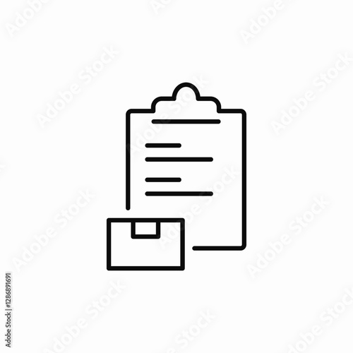 delivery organize icon sign vector