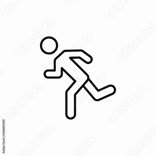 hurry running icon sign vector