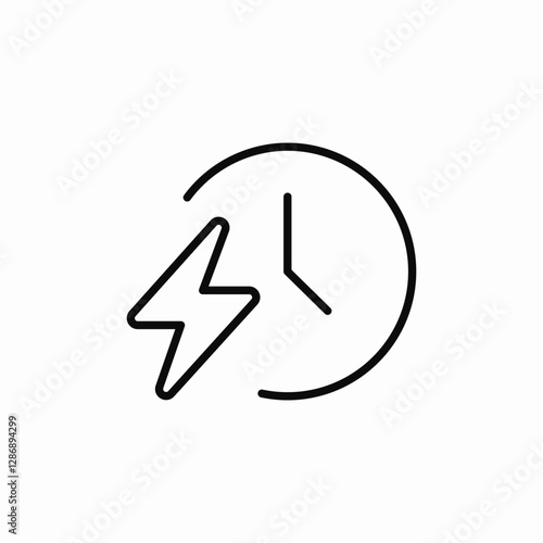 time energy boost icon sign vector