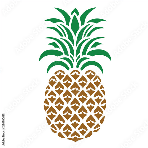 Pineapple stencil, Pineapple template, Pineapple vector, cut files, laser cut, Silhouette, Cricut, EPS