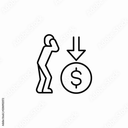 finances drop icon sign vector