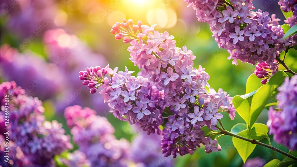 Obraz premium lilac flowers in the garden
