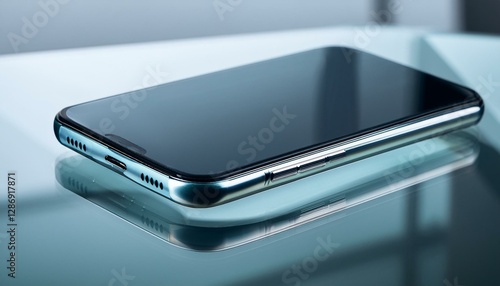 Wallpaper Mural 유리 테이블 위에 스마트폰이 놓여 있다 Torontodigital.ca