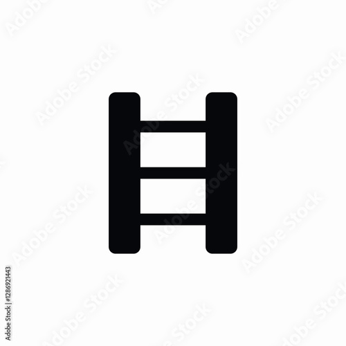 climb ladder icon sign vector