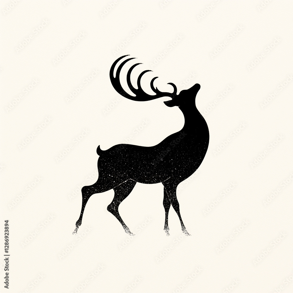 deer on a white background