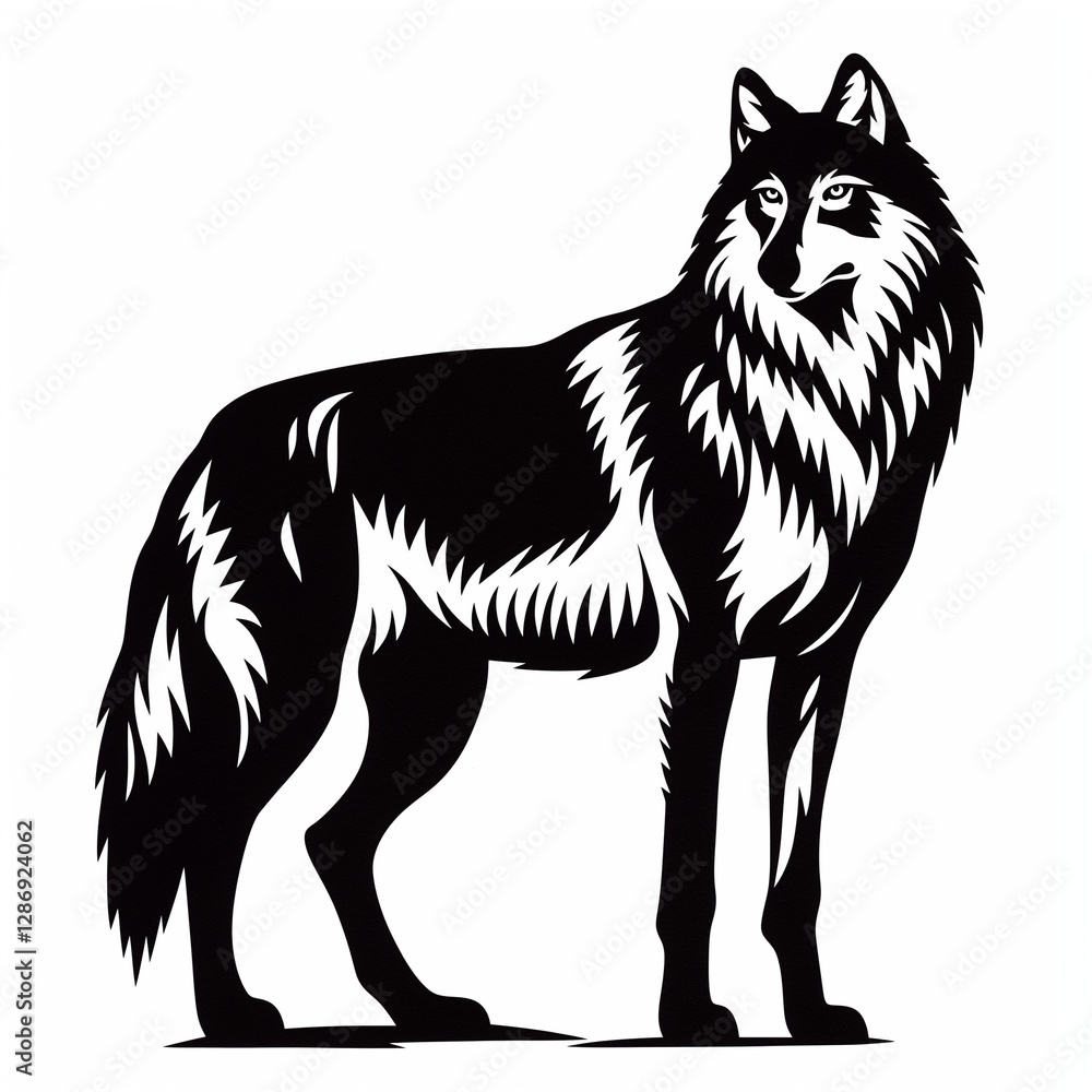 wolf vector illustration