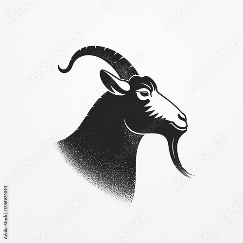 Obraz na płótnie black and white goat w salonie