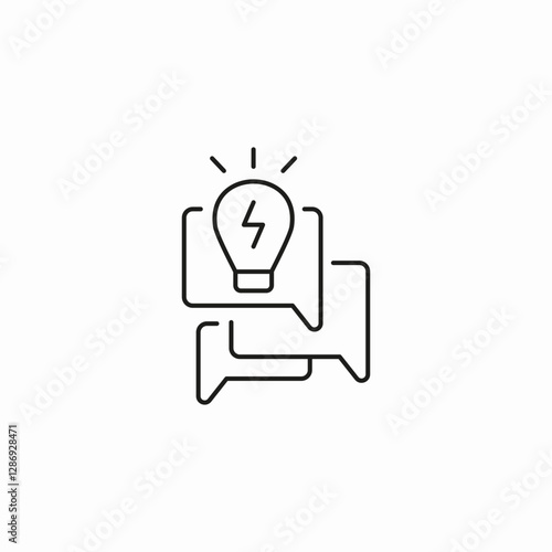 electricity messages icon sign vector