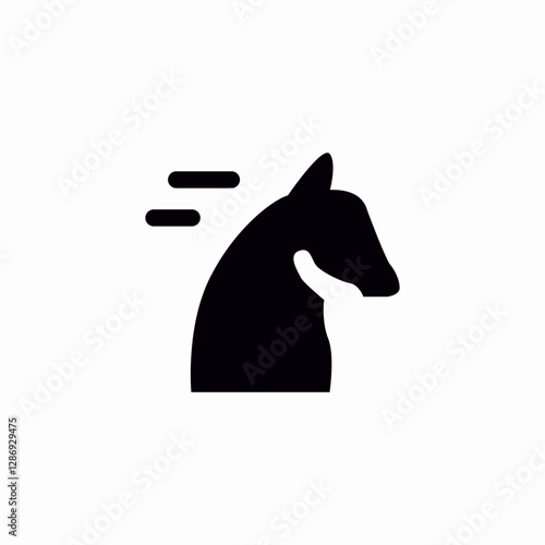 horse speed icon sign vector