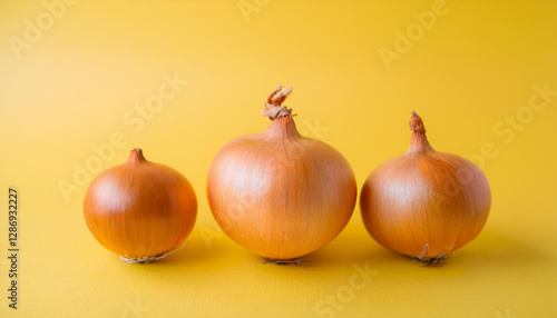 Wallpaper Mural Fresh onion. Organic and tasty vegetable. Natural farm product. Torontodigital.ca