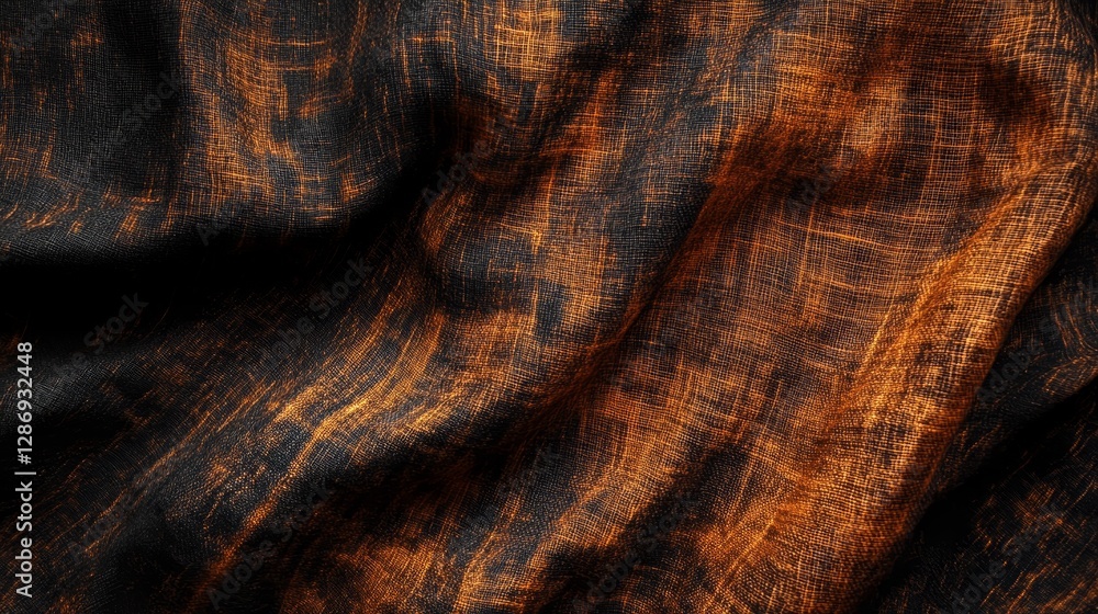 Fototapeta premium Burned organic linen texture