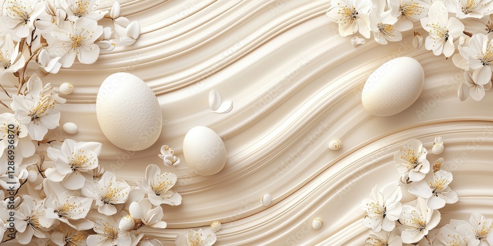 Easter ivory 3d background Easter ivory 3d background