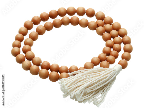 A luxury set of Greek komboloi stress beads crafted from high-end materials and gold details.transparent PNG photo