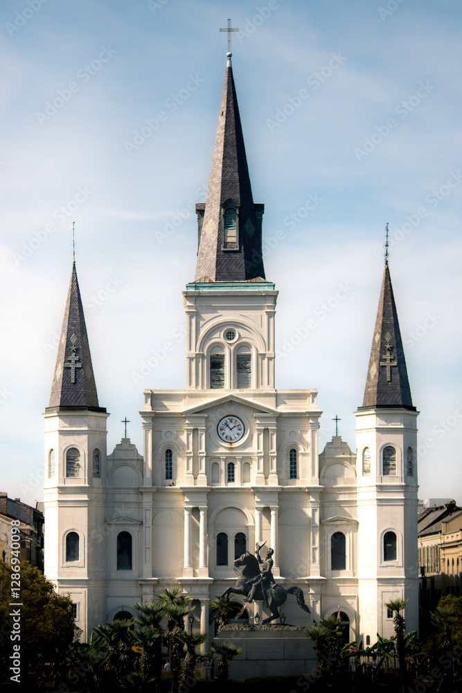 Obraz premium St. Louis Cathedral in New Orleans, Louisiana, USA