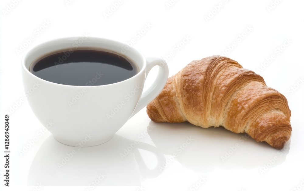Coffee and Croissant Breakfast Delight Coffee and Croissant Breakfast Delight