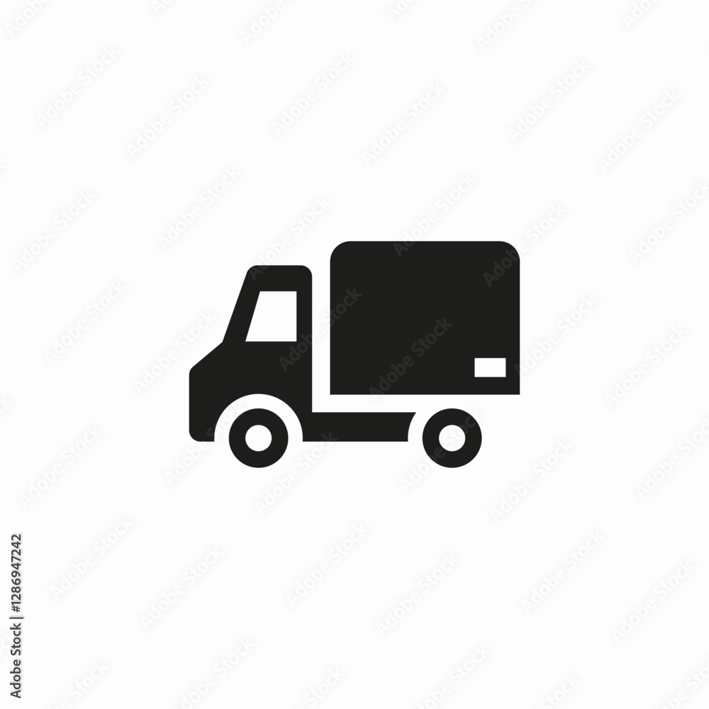 vehicle truck road icon sign vector vehicle truck road icon sign vector