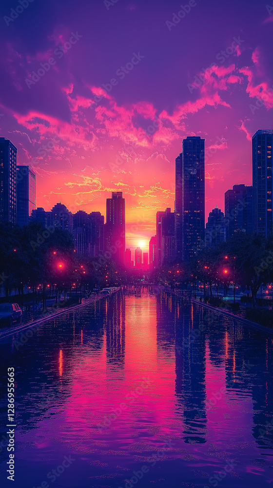Fototapeta premium downtown vancouver at night