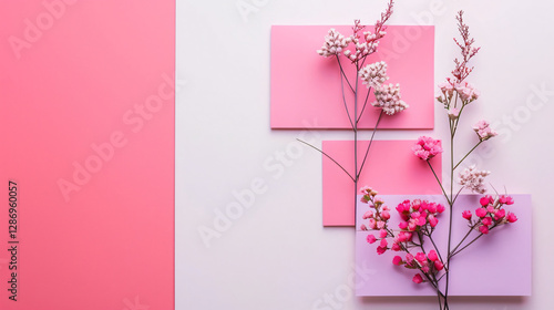Chic Branding Board With Pink