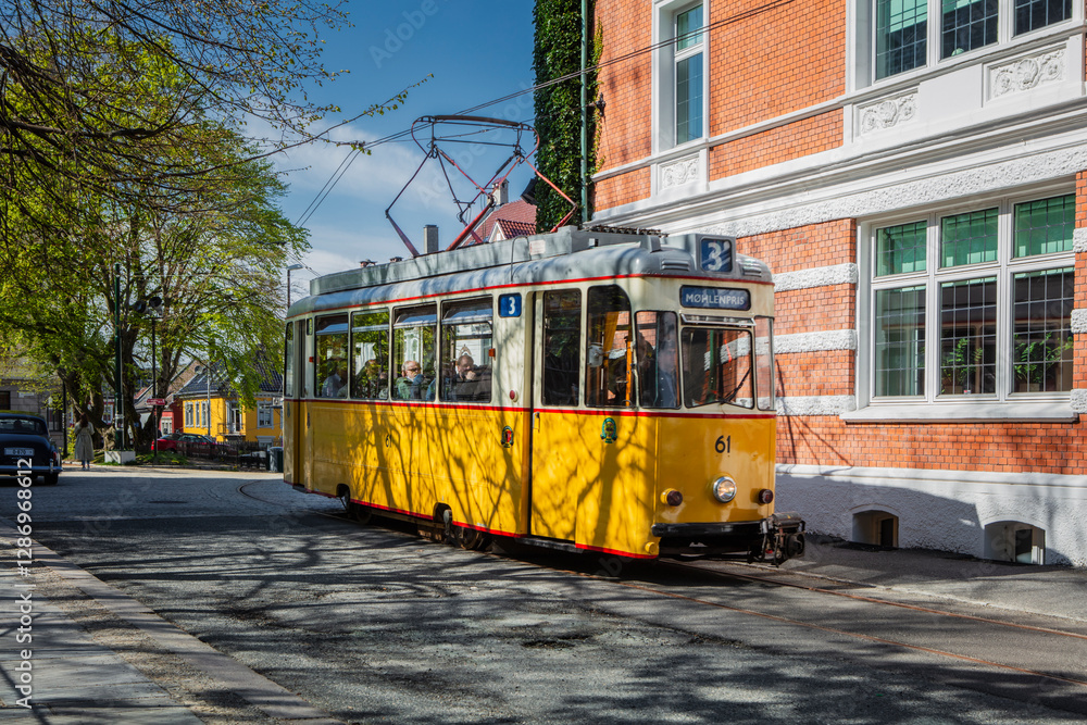 Fototapeta premium Streets of Bergen Norway