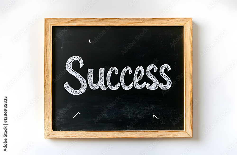 Obraz premium success written on a chalk board