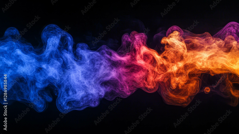 Obraz premium Colorful time lapse background with falling cloud effects for dynamic design
