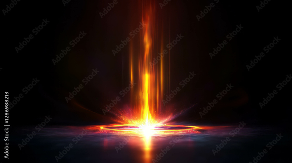 Mystical fiery background with flickering flames for warmth and energy themes Mystical fiery background with flickering flames for warmth and energy themes