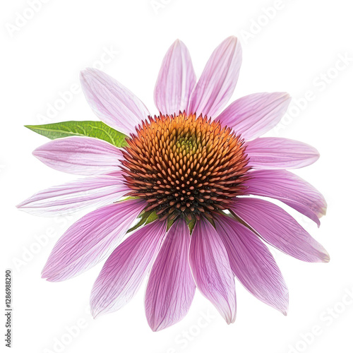 Echinacea isolated on transparent background, PNG