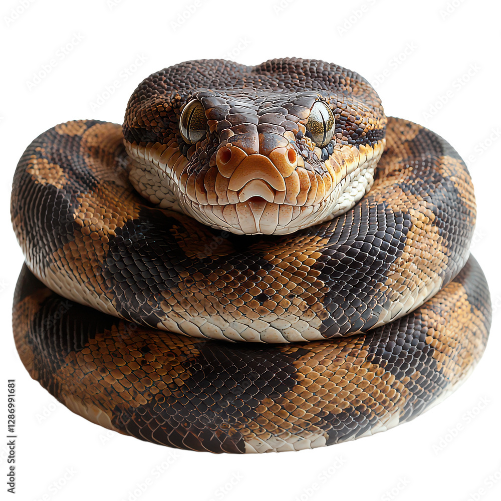 Obraz premium Python isolated on transparent background, PNG