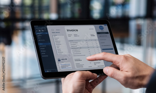Plakat Online Digital E Invoice Statement 