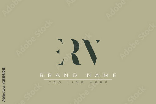 ERN abstract letter logo design. This logo is designed by three abstract letters.