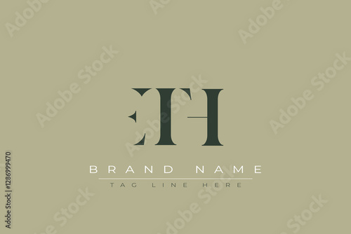 ETH abstract letter logo design. This logo is designed by three abstract letters.