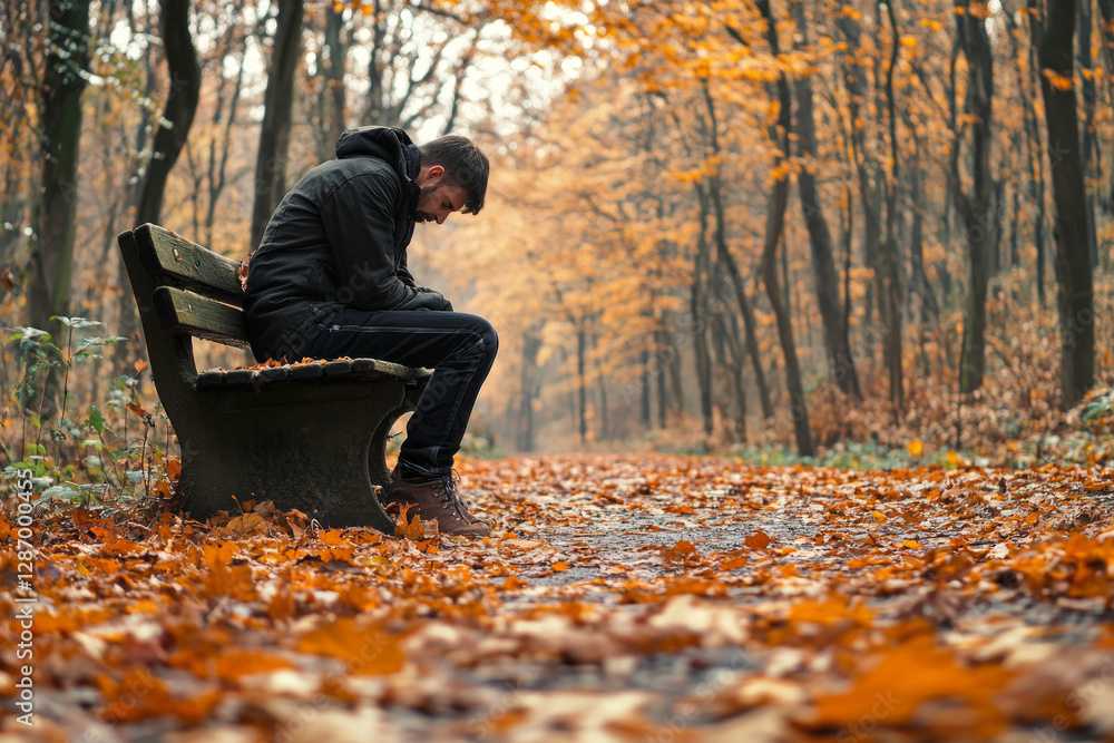 Fototapeta premium Feeling sad depressed Man
