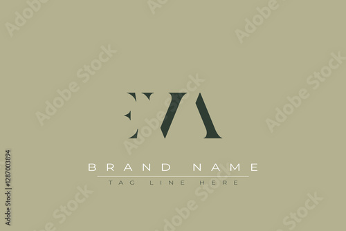 EVA abstract letter logo design. This logo is designed by three abstract letters.