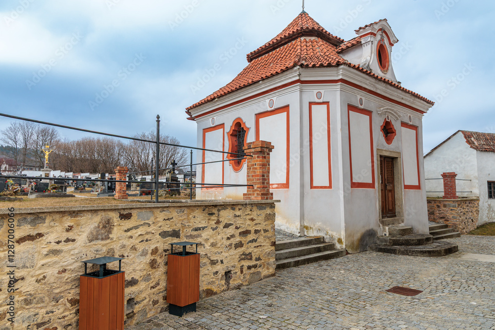 Pilgrimage Church of the Assumption of the Virgin Mary in the village of Kajov in the South Bohemian Region, Czech Republic