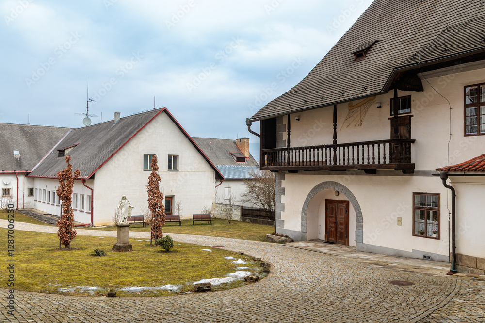 Pilgrimage Church of the Assumption of the Virgin Mary in the village of Kajov in the South Bohemian Region, Czech Republic