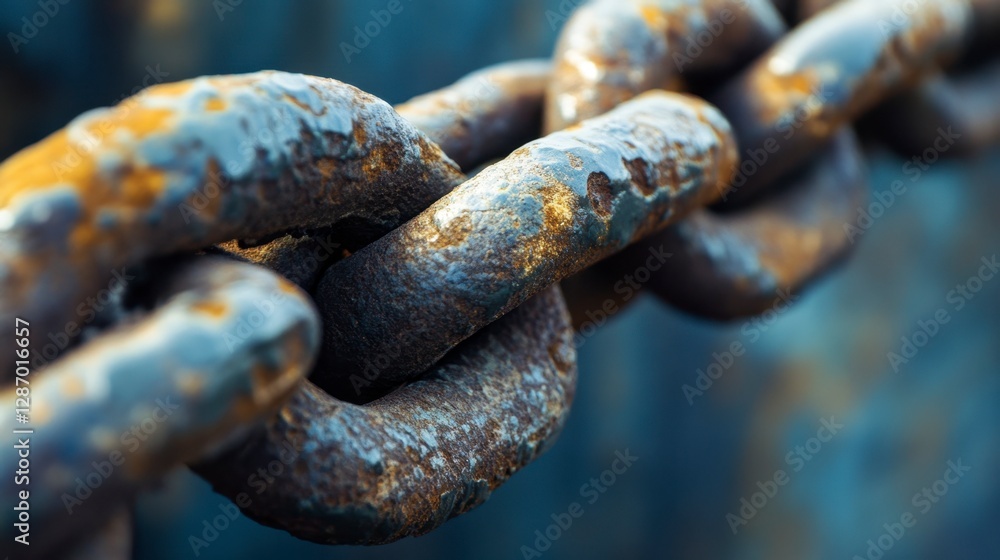 Rusty Chain Links Close-Up Detail Texture. Rusty Chain Links Close-Up Detail Texture.
