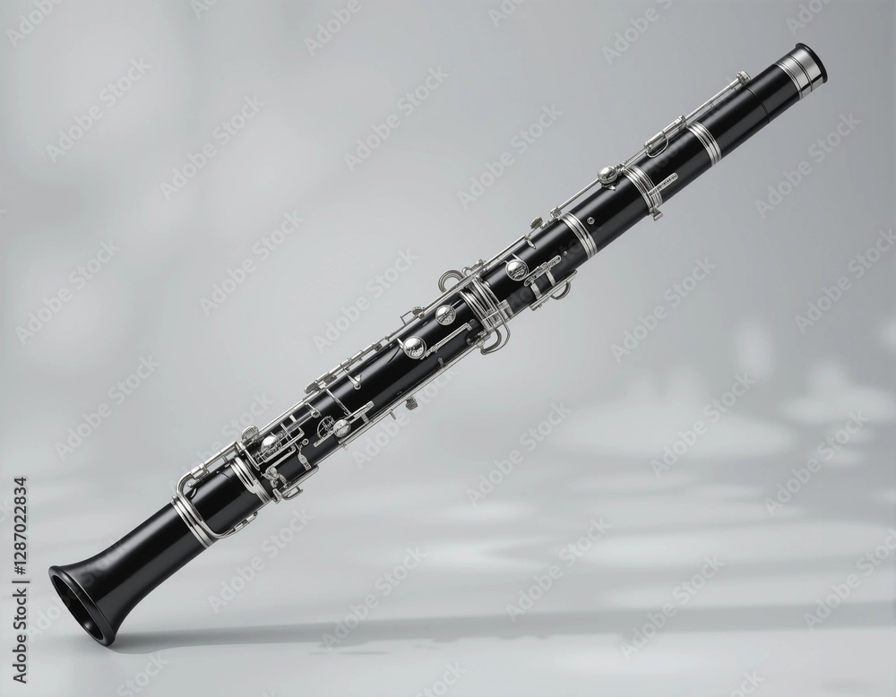 Naklejka premium Graceful Tones: The Timeless Beauty of the Oboe