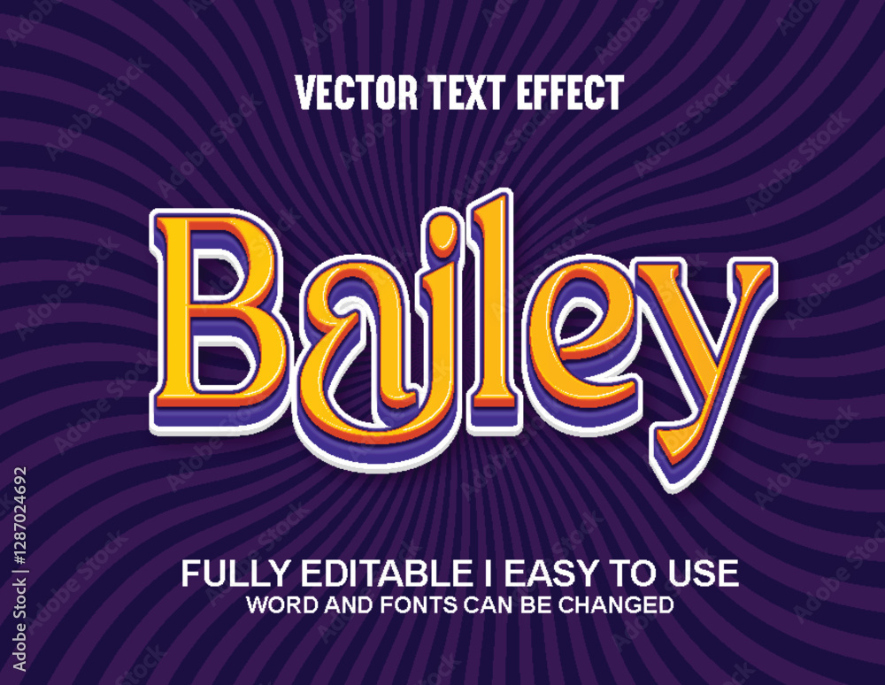 100% Editable Font Effect Vector 100% Editable Font Effect Vector