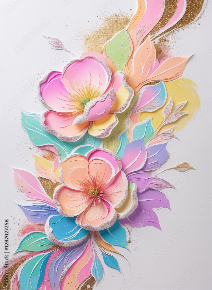 Fototapeta premium abstract floral background