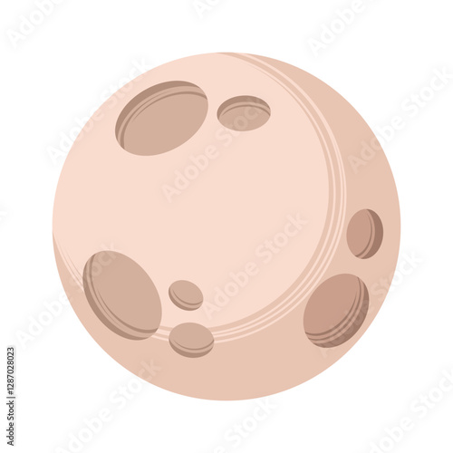 Moon cartoon outer space body