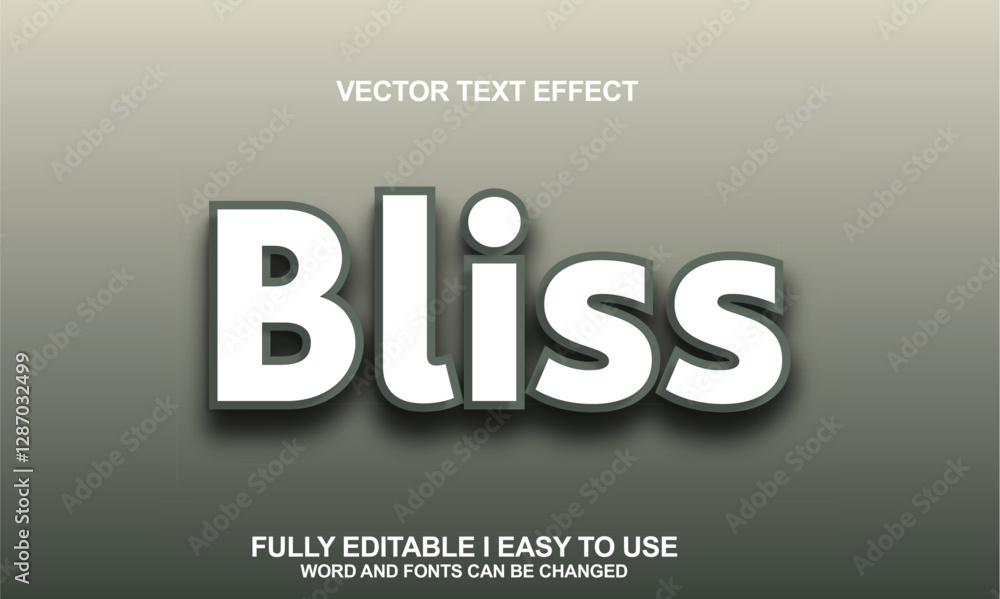 Editable Font Vector Effect Editable Font Vector Effect
