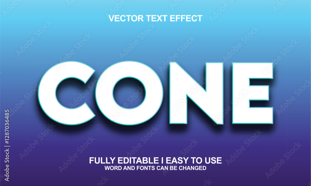 Editable Font Vector Effect Editable Font Vector Effect