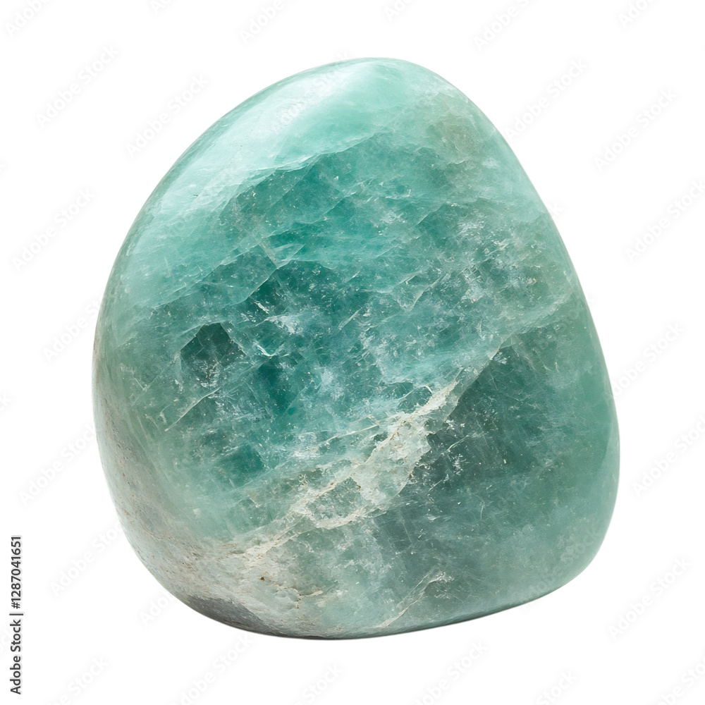 Large Green Quartz Stone Isolated on Transparent Background Large Green Quartz Stone Isolated on Transparent Background
