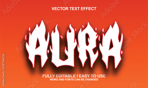 Editable Font Vector Effect