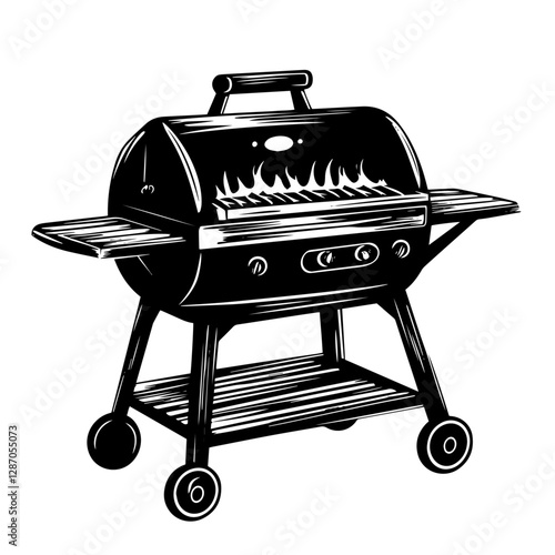 barbecue grill vector illustration