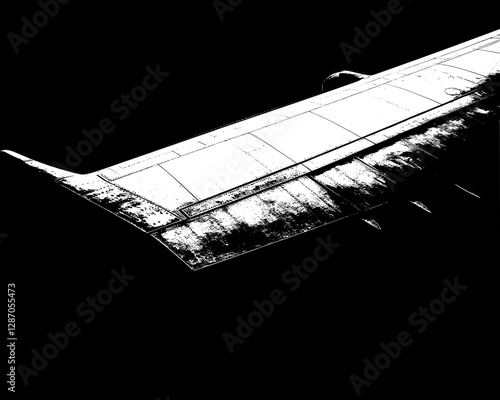 Detailed Airplane Wing - Industrial Design