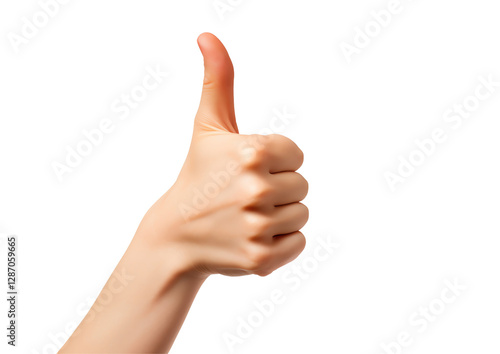 Isolated Hand Giving Thumbs Up photo