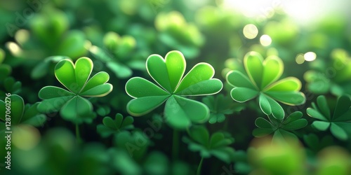 Wallpaper Mural Saint Patrick Day kelly 3d background Torontodigital.ca